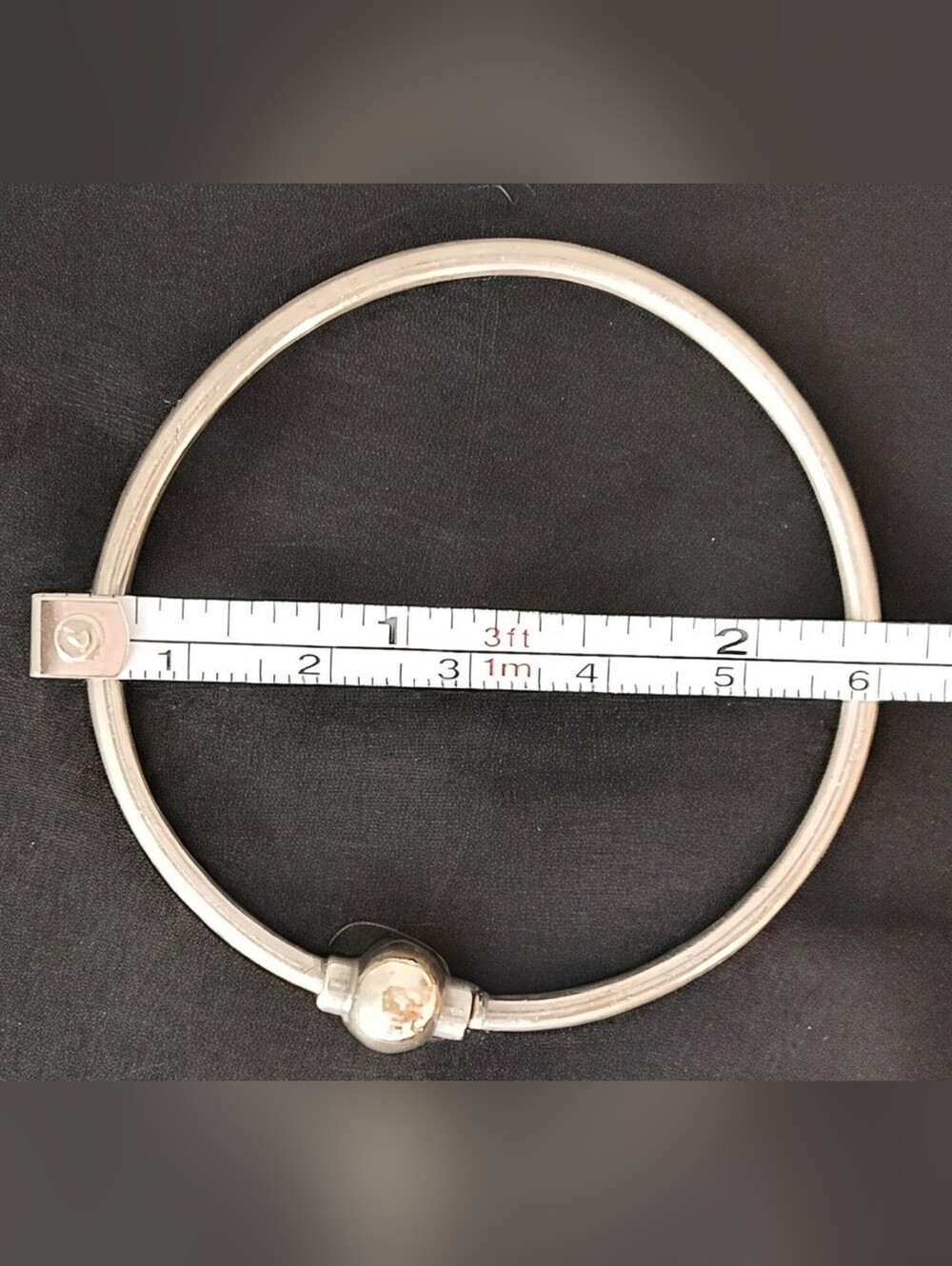✨ Two-Tone Single Ball Bangle Bracelet (Cape Cod Style) ✨ - Picture 3 of 9